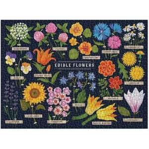 Galison 69078 - Edible Flowers - 1000 db-os puzzle