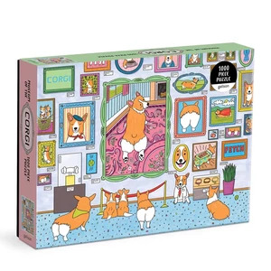 Galison 70463 - Museum of the Corgi - 1000 db-os puzzle