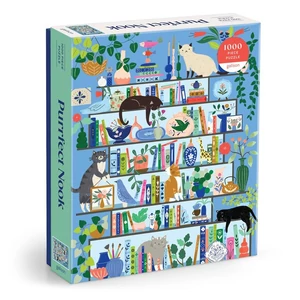 Galison 82725 - Purrfect Nook - 1000 db-os puzzle