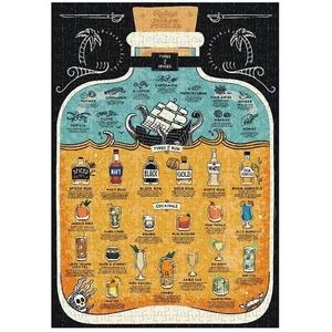 Galison 37442 - Rum Lover’s - 500 db-os puzzle