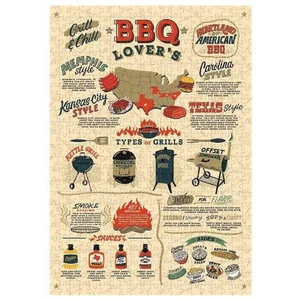 Galison 37459 - BBQ Lover’s - 500 db-os puzzle