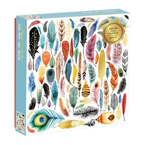 Galison 57822 - Feathers - 500 db-os Fóliás puzzle