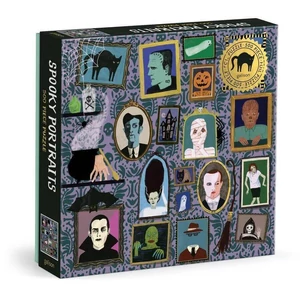 Galison 82732 - Spooky Portraits - 500 db-os Fóliás puzzle