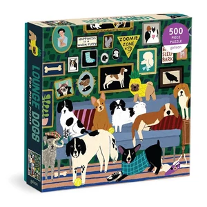 Galison 75758 - Lounge Dogs - 500 db-os puzzle