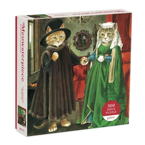 Galison 67555 - Meowsterpiece - The Arnolfini Marriage - 500 db-os puzzle