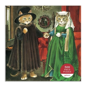 Galison 67555 - Meowsterpiece - The Arnolfini Marriage - 500 db-os puzzle
