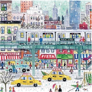 Galison 53091 - New York City Subway, Michael Storrings - 500 db-os puzzle