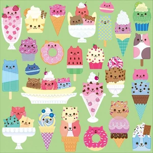 Galison 55859 - Mudpuppy - Cat Cafe - 500 db-os puzzle