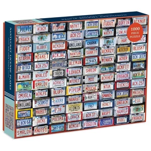 Galison 66275 - Nantucket License Plates - 1000 db-os puzzle