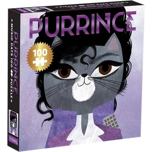 Galison 67043 - Mudpuppy - Music Cats - Purrince - 100 db-os puzzle