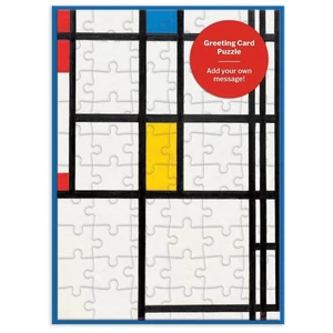 Galison 67173 - MoMA Mondrian - 60 db-os Képeslap puzzle