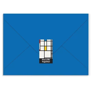 Galison 67173 - MoMA Mondrian - 60 db-os Képeslap puzzle