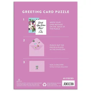 Galison 67241 - Say It With Flowers - Hi - 60 db-os Képeslap puzzle