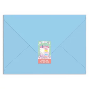 Galison 78278 - Confetti Birthday Cake - 60 db-os Képeslap puzzle