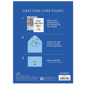 Galison 79008 - Christmas in the City, Michael Storrings - 60 db-os Képeslap puzzle