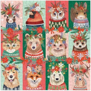 Galison 82541 - Furry And Bright - 500 db-os puzzle