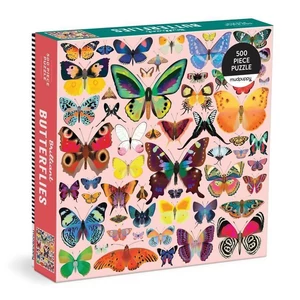 Galison 85252 - Mudpuppy - Brilliant Butterflies - 500 db-os puzzle