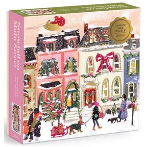 Galison 85610 - Snowfall on Main Street - 1000 db-os Fóliás puzzle