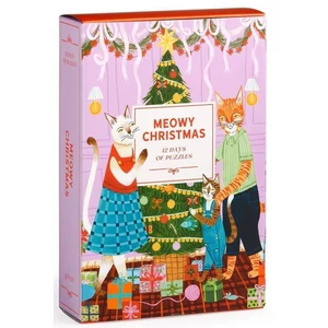 Galison 86006 - Meowy Christmas 12 Days of puzzles - 500 db-os Adventi kalendárium puzzle