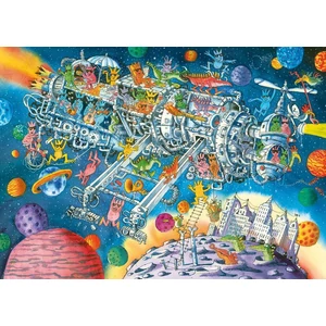 Heye 30083 - Triangular puzzle - Aliens Welcome! - 1000 db-os puzzle