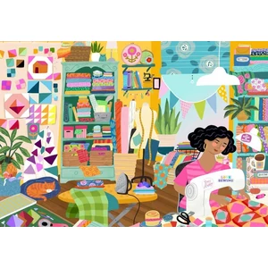 Pieces & Peace 0198 - My Happy Place is in the Sewing Room - 1000 db-os puzzle