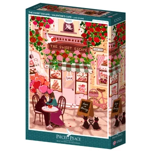 Pieces & Peace 0221 - The Sweet Escape - Valentine's Cafe - 1000 db-os puzzle