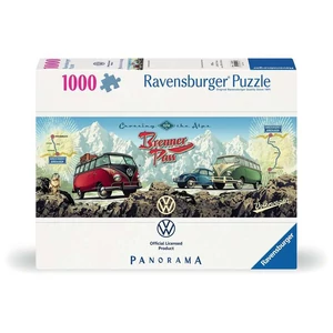 Ravensburger 12000443 - Panoráma puzzle - Volkswagennel az Alpokon át - 1000 db-os puzzle