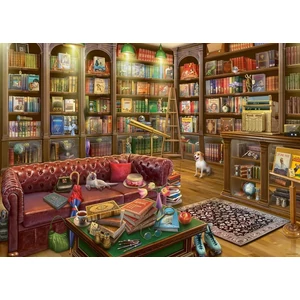 Ravensburger 12000329 - A könyvtárszoba - 1000 db-os puzzle