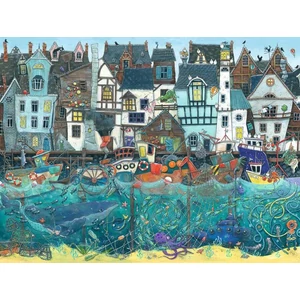 Ravensburger 12001398 - Csodák kikötője - Nyüzsgő fantázia - 1500 db-os puzzle