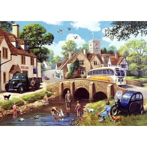 Ravensburger 1000 db-os puzzle - Egy nap a folyó mellett (12001257)