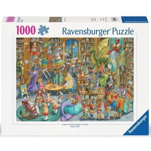 Ravensburger 12000489 - Éjszaka a könyvtárban - 1000 db-os puzzle