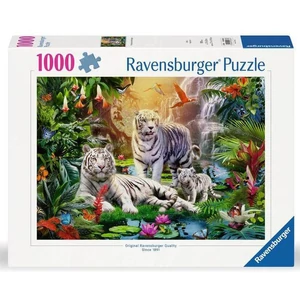 Ravensburger 12000886 - Fehér tigris család - 1000 db-os puzzle