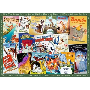 Ravensburger 12000689 - Régi Disney poszterek - 1000 db-os puzzle