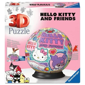 Ravensburger 11630 - Hello Kitty és barátai - 72 db-os 3D gömb puzzle