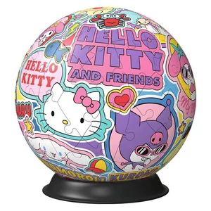 Ravensburger 11630 - Hello Kitty és barátai - 72 db-os 3D gömb puzzle