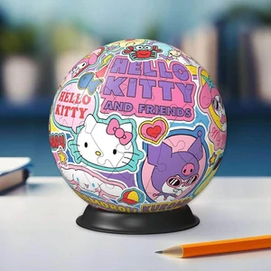 Ravensburger 11630 - Hello Kitty és barátai - 72 db-os 3D gömb puzzle
