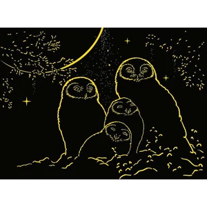 Ravensburger 12000479 - Baglyok a holdfényben - 500 db-os Fluoreszkáló puzzle