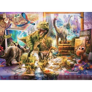 Ravensburger 12000863 - Dinoszauruszok szabadlábon - 100 db-os XXL puzzle