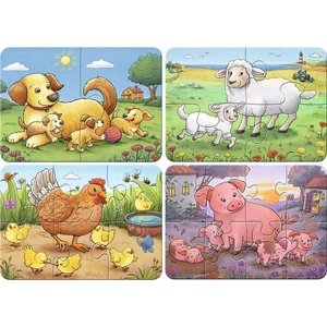 Ravensburger 12004041 - Első Baby puzzle - Állati családok