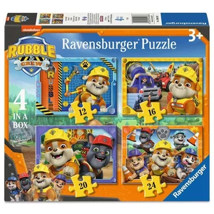 Ravensburger 12004188 - Mancs őrjárat - 4 az 1-ben puzzle (12,16,20,24 db-os) puzzle
