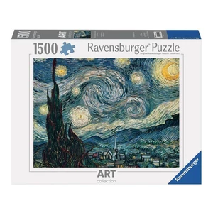 Ravensburger 12000079 - Art puzzle - Vincent van Gogh - Csillagos éj - 1500 db-os puzzle