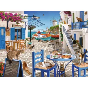 Ravensburger 12001450 - Mykonos macskái - 1500 db-os puzzle