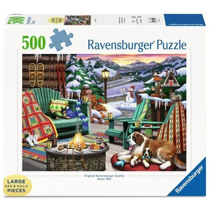 Ravensburger 16442 - Síelés és lazulás - 500 db-os XXL puzzle