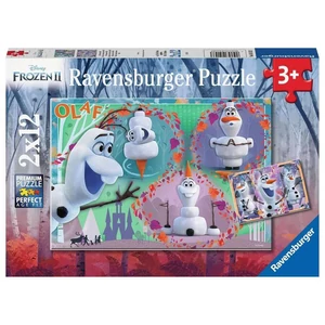 Ravensburger 05153 - Jégvarázs - Olaf a kedvenc - 2 x 12 db-os puzzle