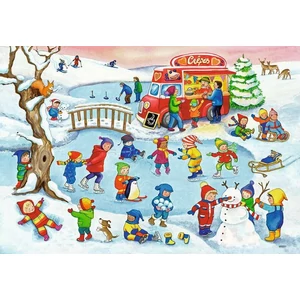 Ravensburger 05057 - Szabadidő a tónál - 2 x 24 db-os puzzle