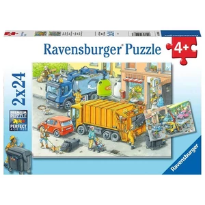 Ravensburger 05096 - Szemétgyűjtés - 2 x 24 db-os puzzle