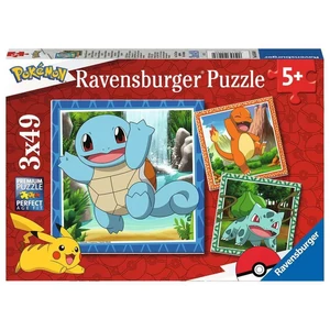 Ravensburger 05586 - Pokemon - Dínó bébik - 3 x 49 db-os puzzle