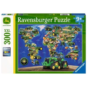 Ravensburger 12984 - John Deere a világ körül - 300 db-os XXL puzzle