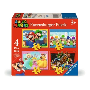 Ravensburger 12004107 - Super Mario - 4 az 1-ben puzzle (12,16,20,24 db-os) puzzle