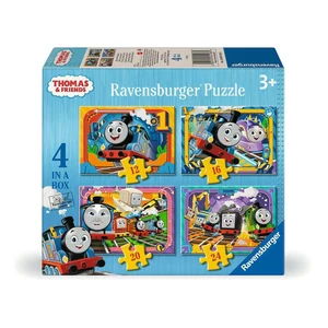 Ravensburger 12004108 - Thomas és barátai - 4 az 1-ben puzzle (12,16,20,24 db-os) puzzle